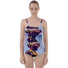 Berwyn Car Kebob Twist Front Tankini Set by StarvingArtisan