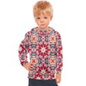 Geometric Pattern Seamless Abstract Kids  Hooded Pullover View1