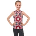 Geometric Pattern Seamless Abstract Kids  Sleeveless Polo Tee View1