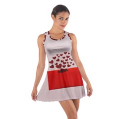 Love Envelope Logo Valentine Cotton Racerback Dress by artworkshop