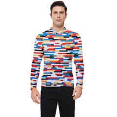 Pattern Wallpaper Men s Long Sleeve Rash Guard by artworkshop