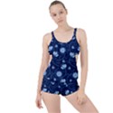 Flower Boyleg Tankini Set  View1