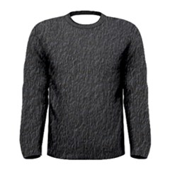 Black Wall Texture Men s Long Sleeve Tee by artworkshop