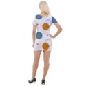 Abstract Circle Pastel Pattern T- Shirt Abstract Circle Pastel Pattern T- Shirt Short Sleeve Asymmetric Mini Dress View2