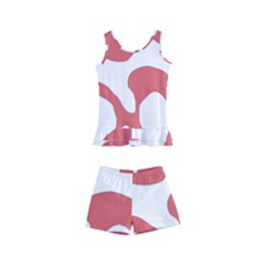 Abstract Pattern Red Swirl T- Shirt Abstract Pattern Red Swirl T- Shirt Kids  Boyleg Swimsuit by maxcute