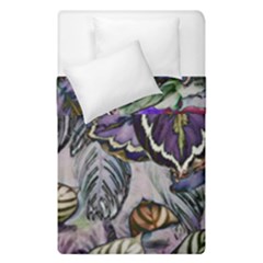 Dark Leaves Duvet Cover Double Side (single Size) by DinkovaArt