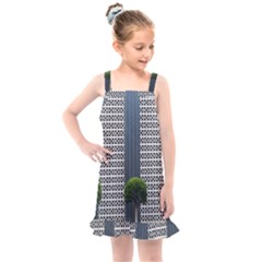 Exterior Building Pattern Kids  Overall Dress by artworkshop