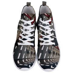 Leading Lines A Holey Walls Men s Lightweight High Top Sneakers by artworkshop