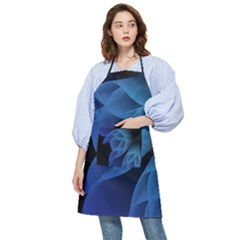 Abstract Blue Background Pocket Apron by artworkshop