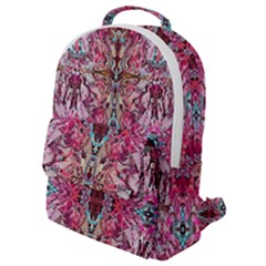 Fuchsia Funky Repeats I Flap Pocket Backpack (small) by kaleidomarblingart