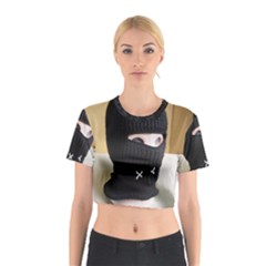 Ski Mask  Cotton Crop Top by Holyville