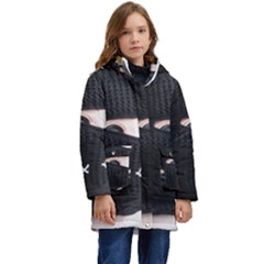 Ski Mask  Kid s Hooded Longline Puffer Jacket by Holyville