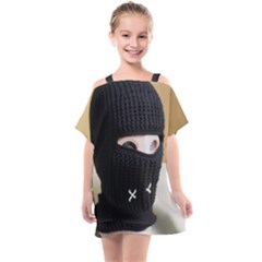 Ski Mask  Kids  One Piece Chiffon Dress by Holyville