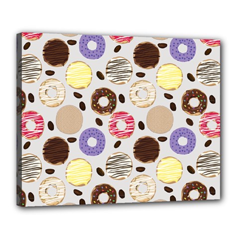 Donuts! Canvas 20  X 16  (stretched) by fructosebat