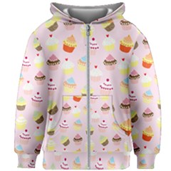 Cupcakes! Kids  Zipper Hoodie Without Drawstring by fructosebat