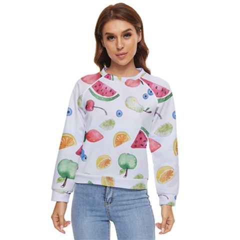 Fruit! Women s Long Sleeve Raglan Tee by fructosebat