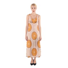 Orange Slices! Sleeveless Maxi Dress by fructosebat