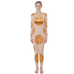 Orange Slices! Long Sleeve Catsuit by fructosebat