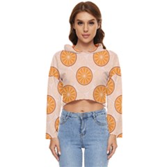 Orange Slices! Women s Lightweight Cropped Hoodie by fructosebat