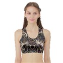 Mental Human Experience Mindset Art Sports Bra with Border View1
