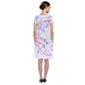 Abstract T- Shirt Abstract Art T- Shirt Short Sleeve Front Wrap Dress View2