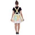 Abstract T- Shirt Abstract Colored Background T- Shirt Velvet Suspender Skater Skirt View2