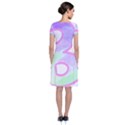 Abstract T- Shirt Cool Abstract Pattern Design 2 Short Sleeve Front Wrap Dress View2