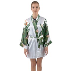 Abstract T- Shirt Therwaro T- Shirt Long Sleeve Satin Kimono by maxcute