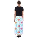 Batik T- Shirt Batik Flower Pattern 5 Flared Maxi Skirt View2