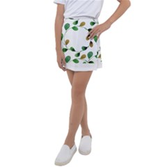 Boho Leaf Pattern T- Shirt Boho Leaf Pattern T- Shirt Kids  Tennis Skirt by maxcute