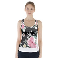 Botanical T- Shirt Botanical Graceful Pattern T- Shirt Racer Back Sports Top by maxcute