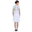 Butterfly Art T- Shirtbutterfly T- Shirt (2) Short Sleeve Front Wrap Dress View2