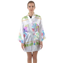 Butterfly Art T- Shirtbutterfly T- Shirt Long Sleeve Satin Kimono by maxcute