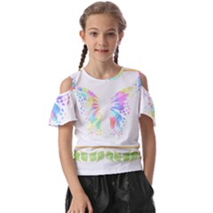 Butterfly Art T- Shirtbutterfly T- Shirt Kids  Butterfly Cutout Tee by maxcute