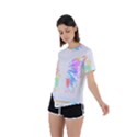 Butterfly Lover T- Shirtbutterfly T- Shirt Asymmetrical Short Sleeve Sports Tee View2