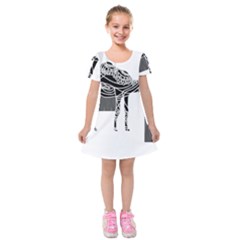 Camel Art T- Shirtcamel T- Shirt (7) Kids  Short Sleeve Velvet Dress by maxcute