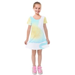 Cat Silhouette T- Shirt Cat With Heart Light T- Shirt Kids  Short Sleeve Velvet Dress by maxcute