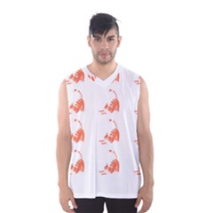 Cat T- Shirt Cute Cat Pattern For Cat Lovers T- Shirt Men s Basketball Tank Top by maxcute