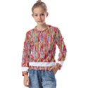 Colorful Design T- Shirt Bright Shells  T- Shirt Kids  Long Sleeve Tee with Frill  View1