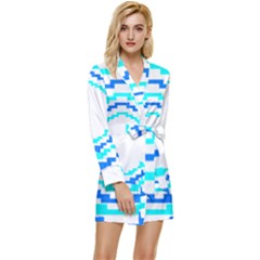 Easter Eggs T- Shirt Easter Egg Design T- Shirt Long Sleeve Satin Robe by maxcute