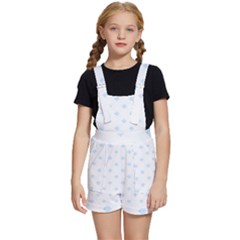 Fabric Pattern T- Shirt Blue Dark Striped Background T- Shirt Kids  Short Overalls by maxcute