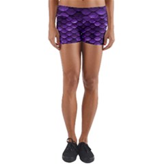 Purple Scales! Yoga Shorts by fructosebat