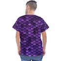 Purple Scales! Men s V-Neck Scrub Top View2