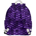 Purple Scales! Top Flap Backpack View3