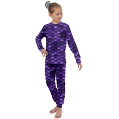 Purple Scales! Kids  Long Sleeve Set  by fructosebat