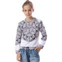 Flower Of Life T- Shirt Flower Of Life Mandala T- Shirt Kids  Long Sleeve Tee with Frill  View1