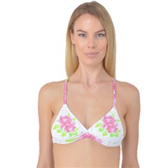 Flowers Art T- Shirtflowers T- Shirt (14) Reversible Tri Bikini Top by maxcute