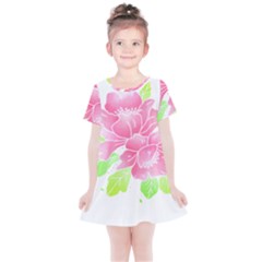 Flowers Art T- Shirtflowers T- Shirt (21) Kids  Simple Cotton Dress by maxcute