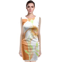 Flowers Art T- Shirtflowers T- Shirt (24) Classic Sleeveless Midi Dress by maxcute