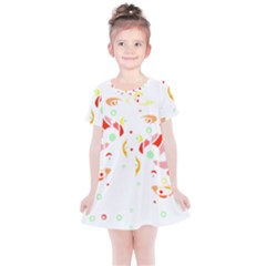 Flowers Art T- Shirtflowers T- Shirt (6) Kids  Simple Cotton Dress by maxcute